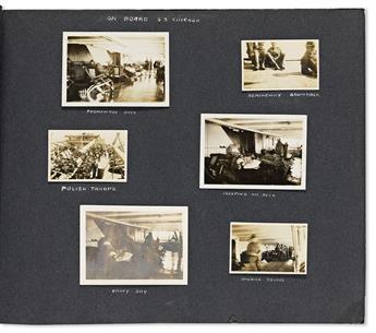 Hemingway, Ernest (1899-1961) WWI Photo Album Documenting his Volunteer Service in the Ambulance Corps.